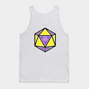 Nonbinary Pronoun Pride D20 She/They Tank Top